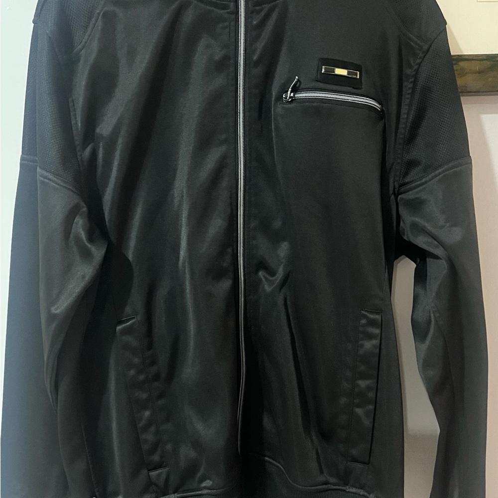 Men's Classic Black Windbreaker Jacket